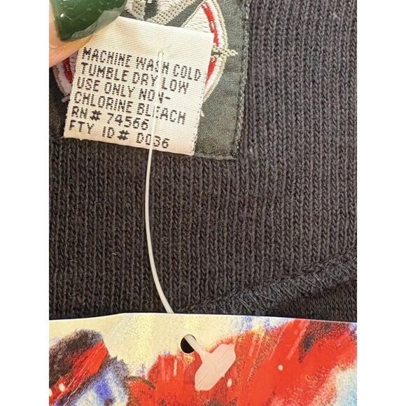 Marlboro Vintage Men’s Sweater Red Black 1/4 Zip Deadstock Size Large - Picture 6 of 7